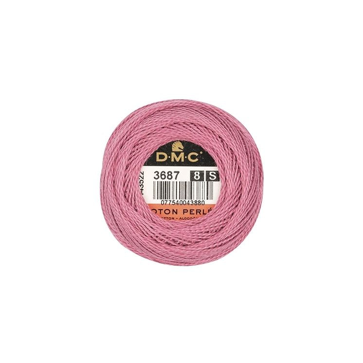 DMC Coton Perlé 8 Embroidery Thread (3687)