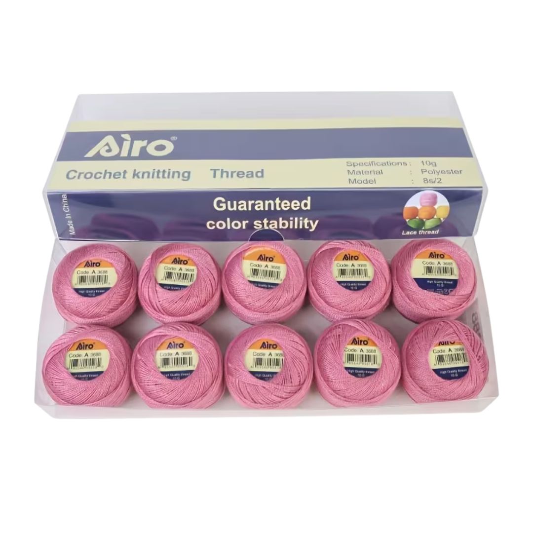 Airo Polyester Embroidery Thread Colour Pack (Pack of 10) (3688)