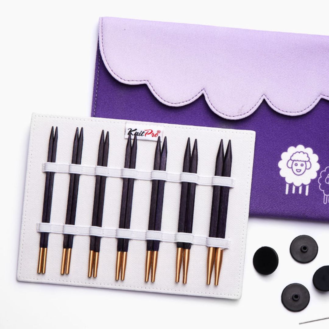 KnitPro J'Adore Cubics Interchangeable Circular Knitting Needles Set (13cm)