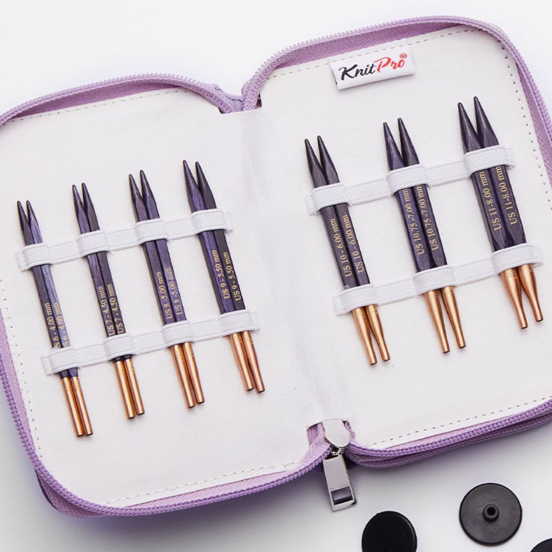 KnitPro J'Adore Cubics Interchangeable Circular Knitting Needles Set (10cm)