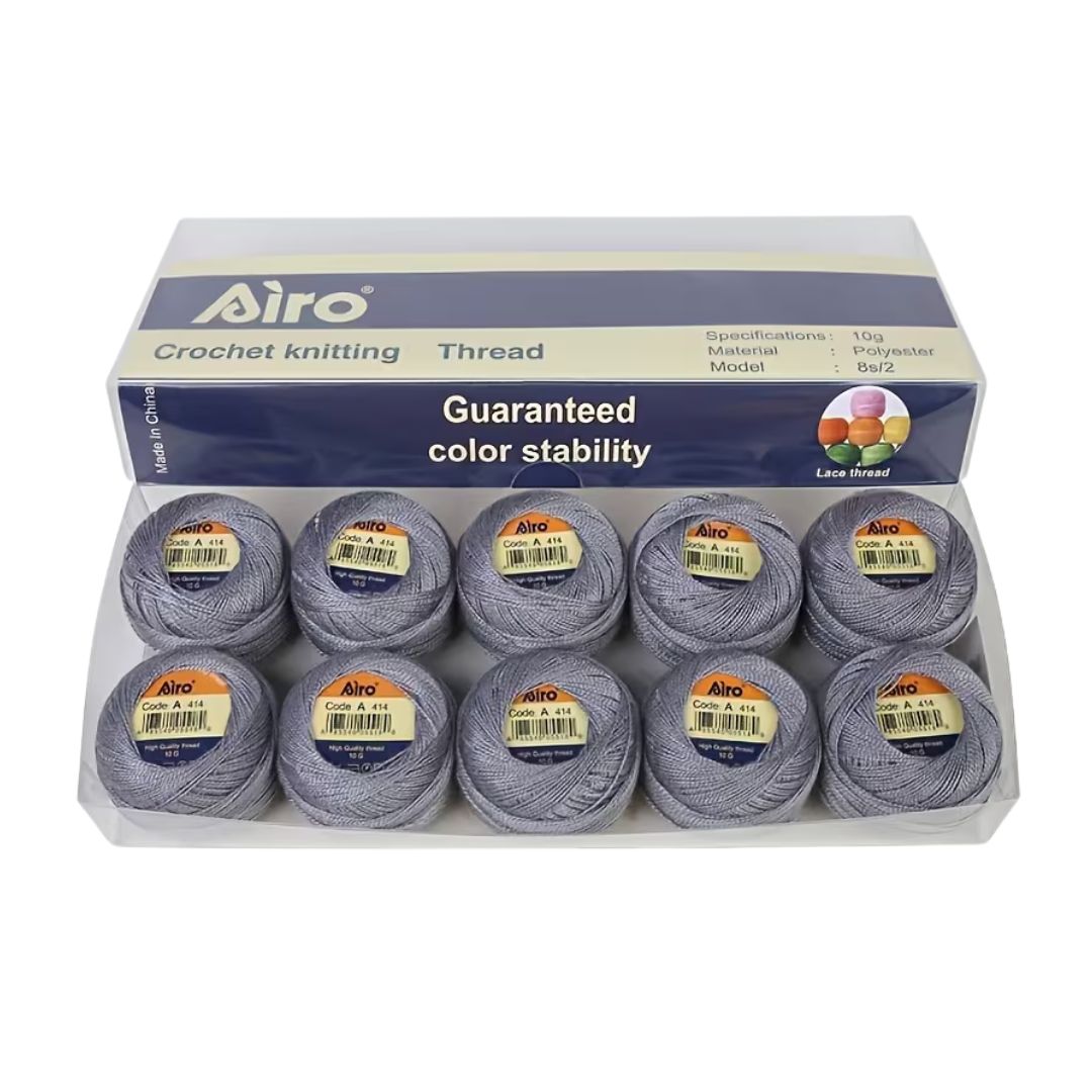 Airo Polyester Embroidery Thread Colour Pack (Pack of 10) (414)