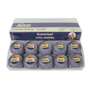 Airo Polyester Embroidery Thread Colour Pack (Pack of 10) (414)