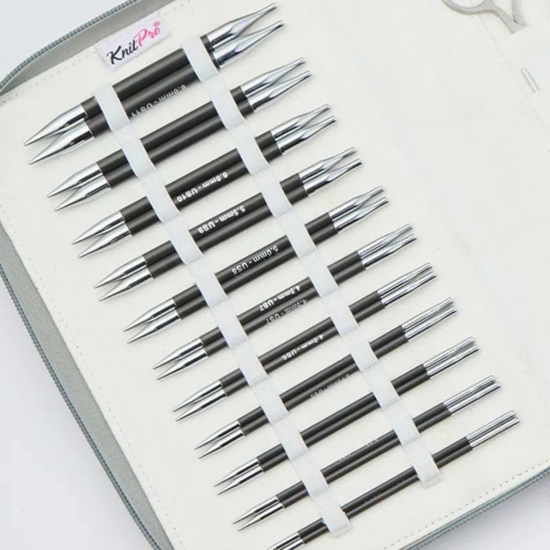 KnitPro Karbonz Regal Interchangeable Circular Knitting Needles Set (13cm)