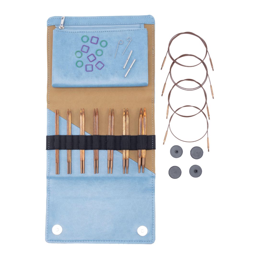 KnitPro Ginger Cubics Normal Interchangeable Circular Knitting Needles Set (13cm)