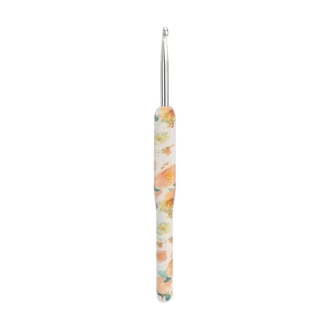 Handmayk Patterned Orange Crochet Hook (4.5mm)