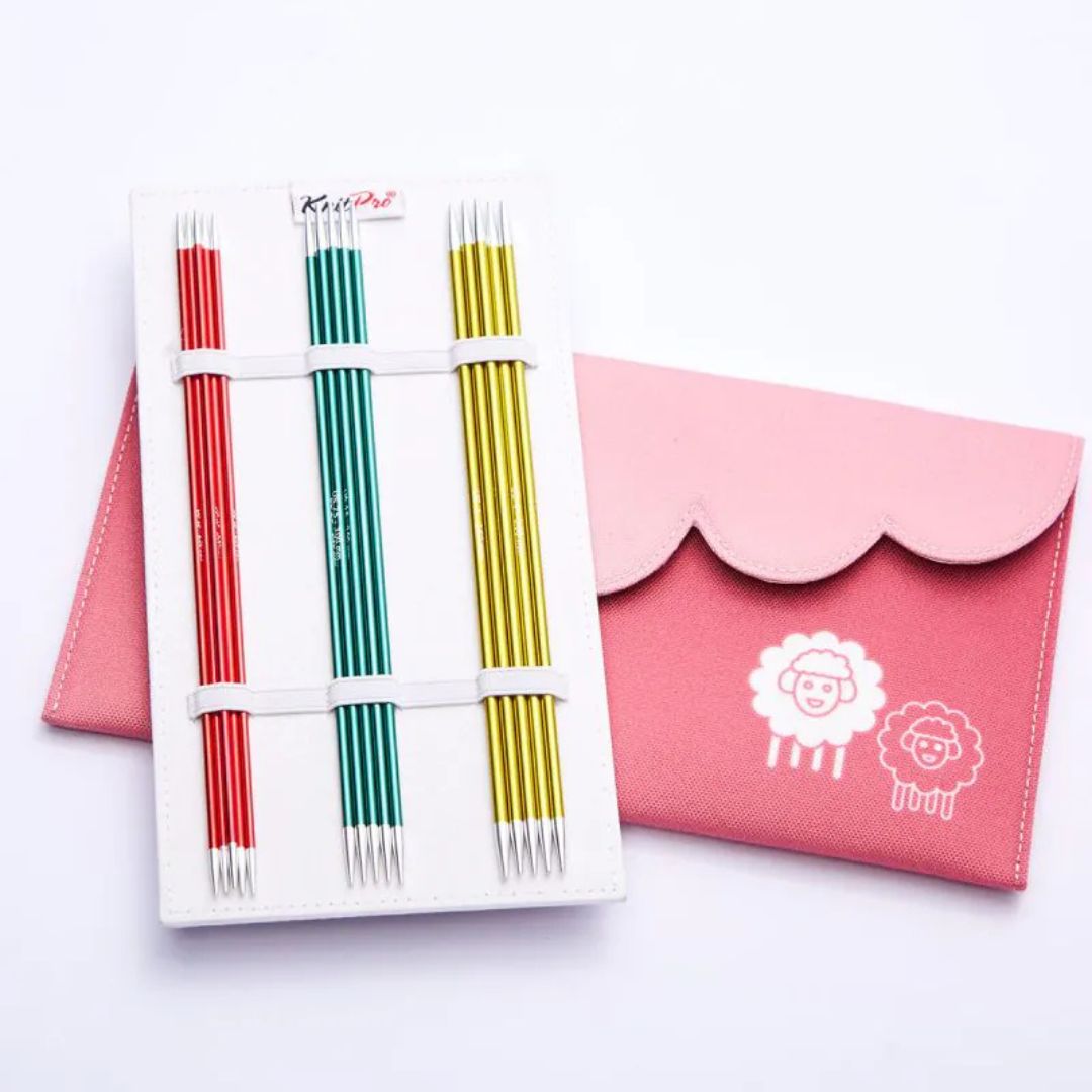 KnitPro Zing Starter Double Point Knitting Needles Set (20cm)