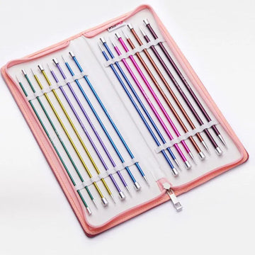 KnitPro Zing Deluxe Single Point Knitting Needles Set (40cm)