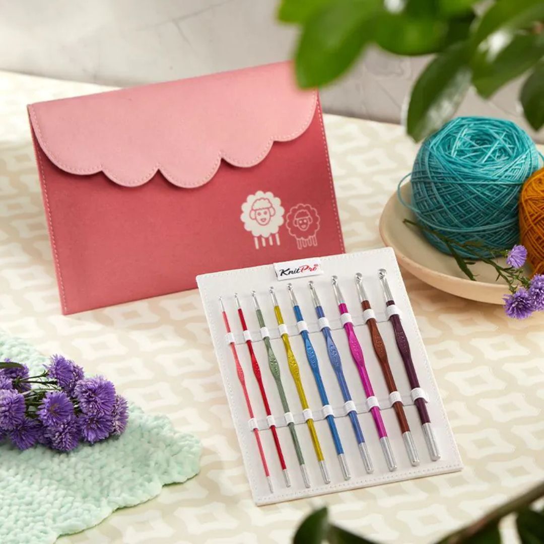 KnitPro Zing Deluxe Single Ended Crochet Hook Set