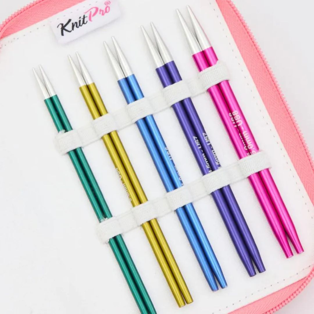 KnitPro Zing Normal Starter Interchangeable Circular Knitting Needles Set (13cm)