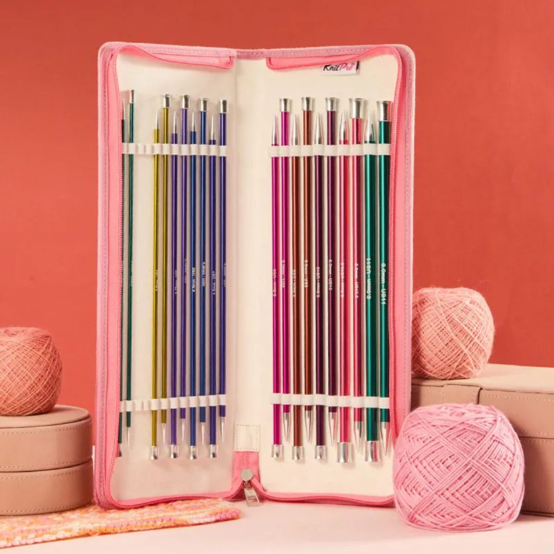 KnitPro Zing Grande Single Point Knitting Needles Set (25cm)