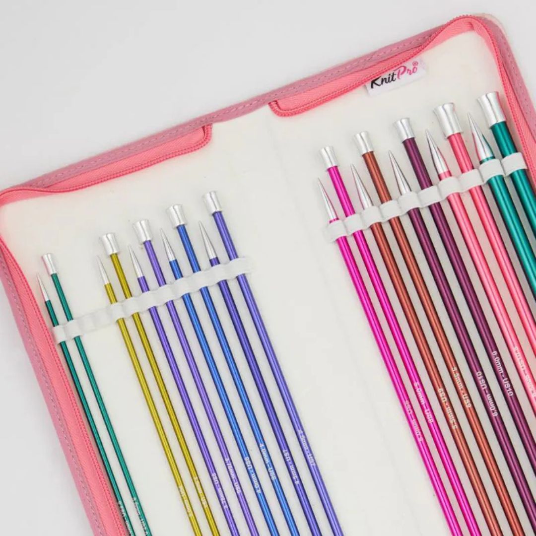 KnitPro Zing Grande Single Point Knitting Needles Set (25cm)