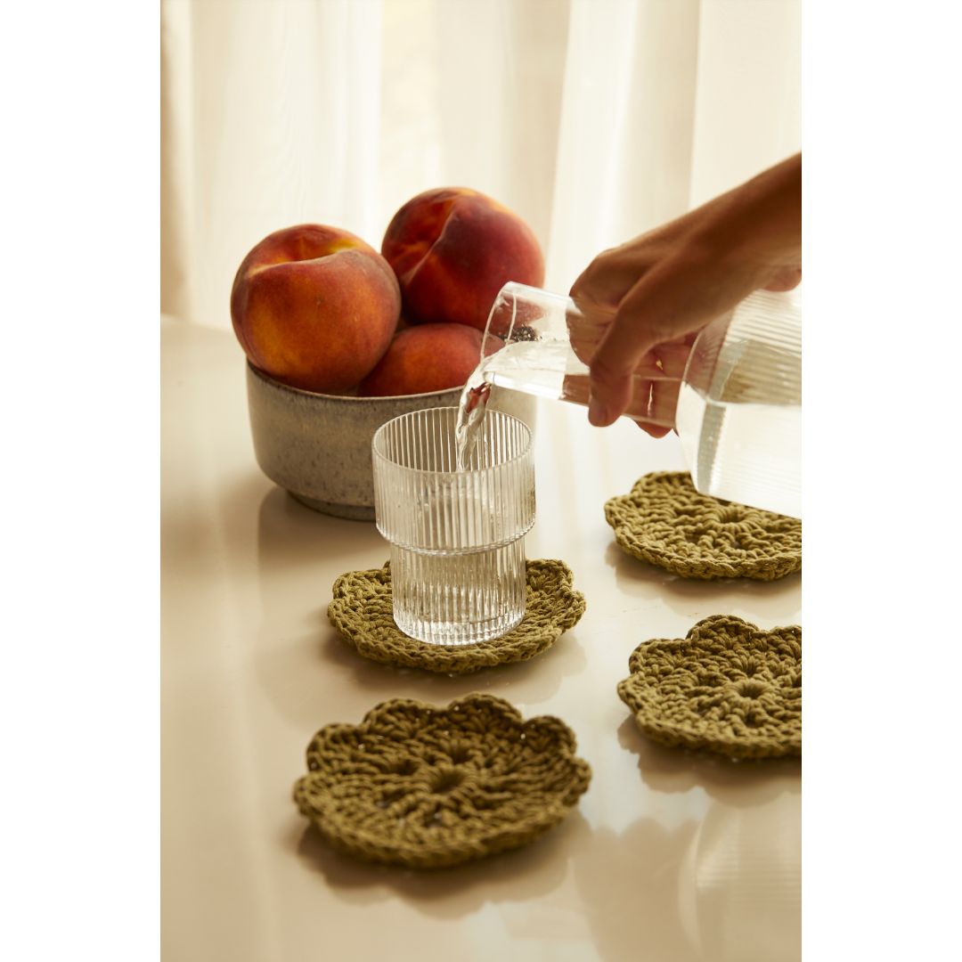 DMC Crochet Kit - Mindful Making (The Inhale Mat & Coasters)