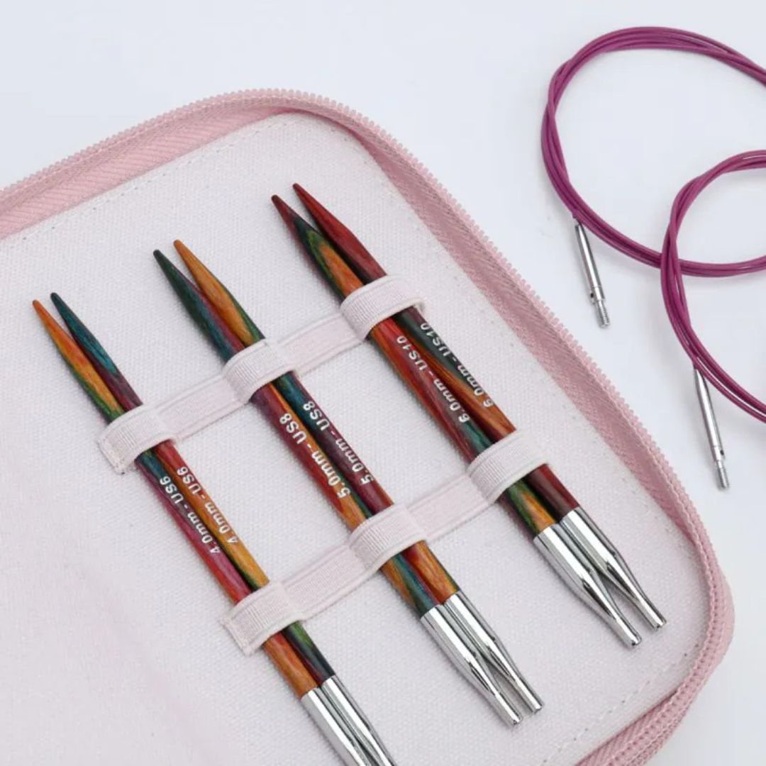 KnitPro Symfonie 2 Normal Starter Interchangeable Circular Knitting Needles Set (13cm)