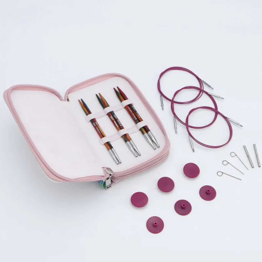 KnitPro Symfonie 2 Normal Starter Interchangeable Circular Knitting Needles Set (13cm)