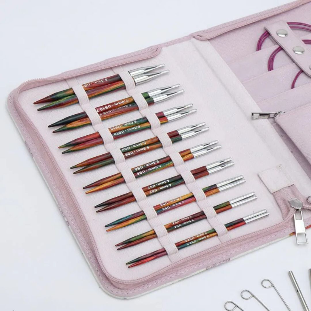 KnitPro Symfonie 2 Normal Deluxe Interchangeable Circular Knitting Needles Set (13cm)