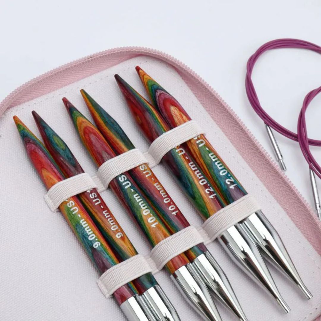 KnitPro Symfonie 2 Normal Chunky Interchangeable Circular Knitting Needles Set (13cm)
