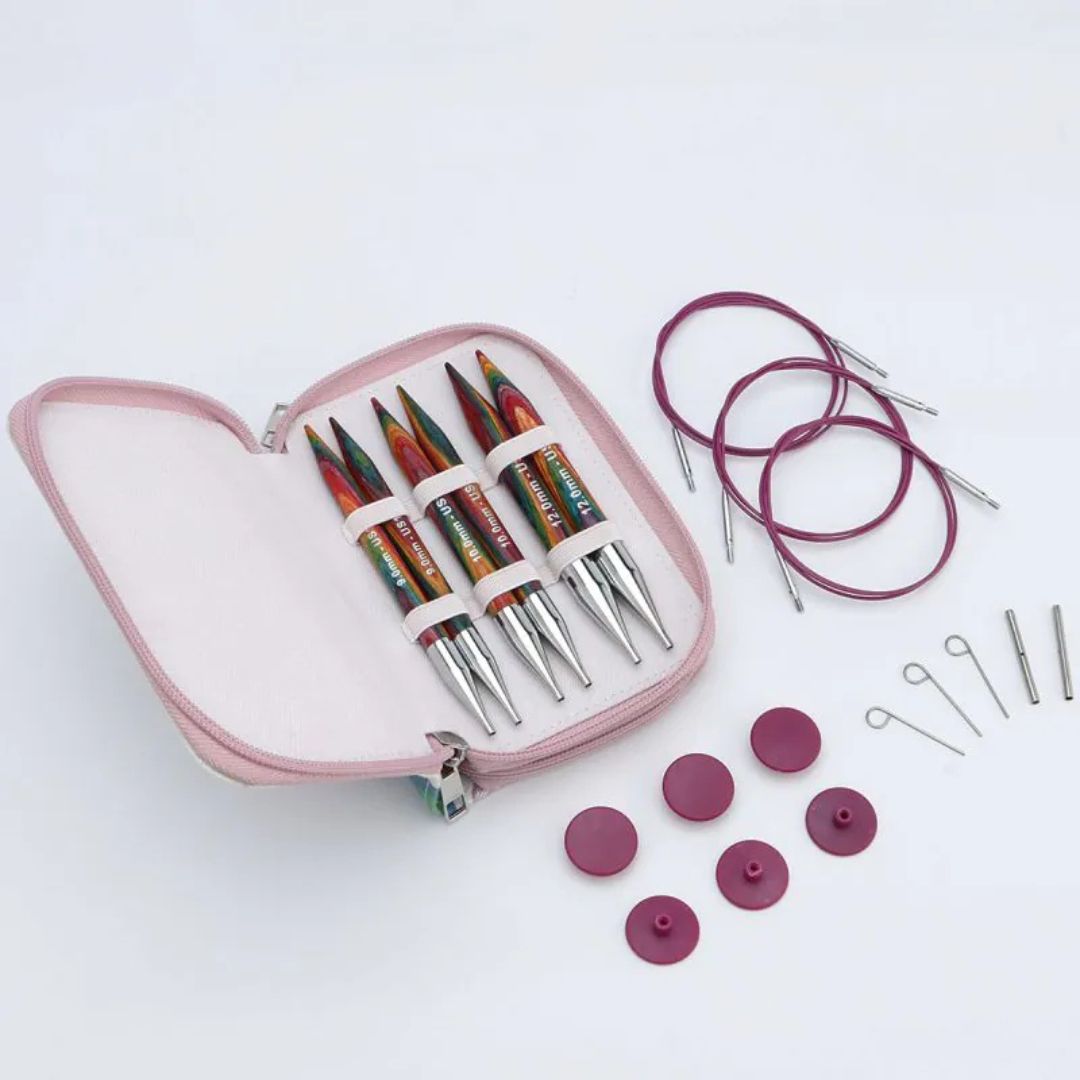 KnitPro Symfonie 2 Normal Chunky Interchangeable Circular Knitting Needles Set (13cm)