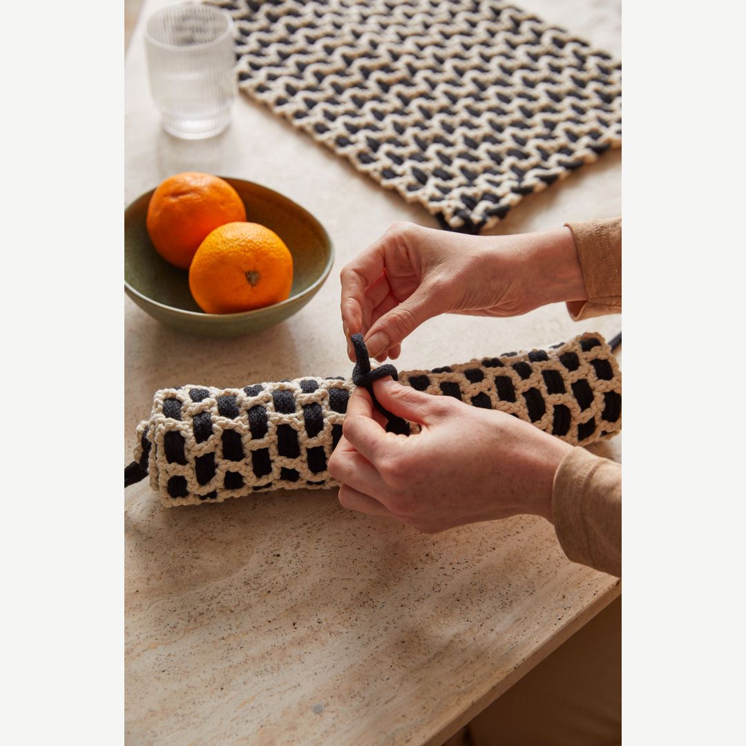 DMC Crochet Kit - Gift of Stitch (Monochrome Placemats)