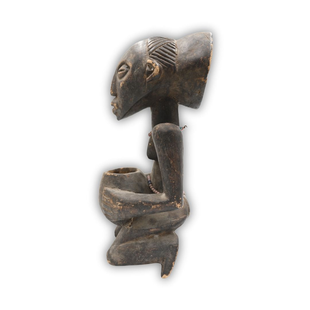 African Tribal Wooden Offering Figure