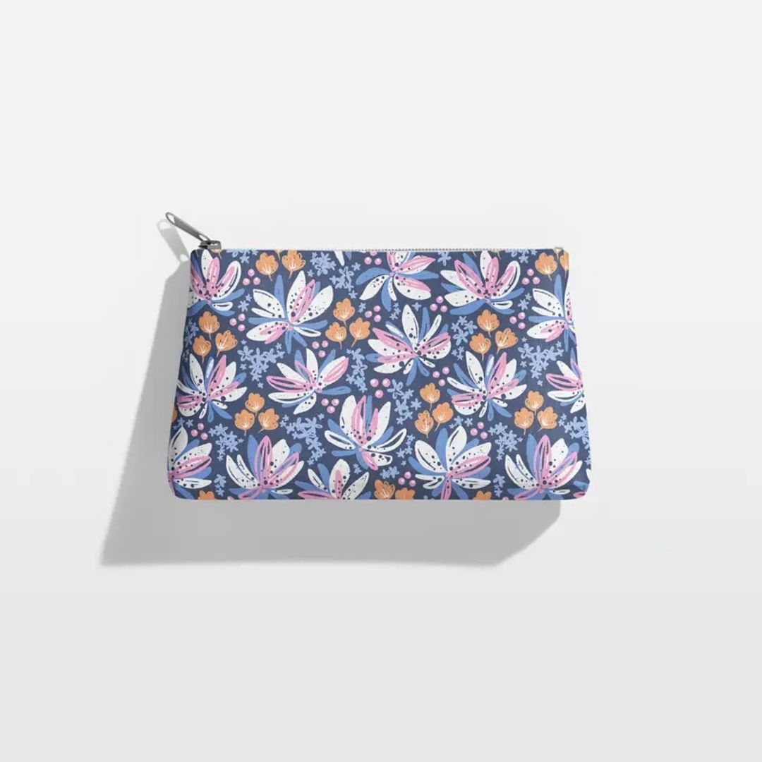 Handmayk Multi-Purpose Polyester Fabric (Pre-Cut) - Floral Collection (Purple Combo)