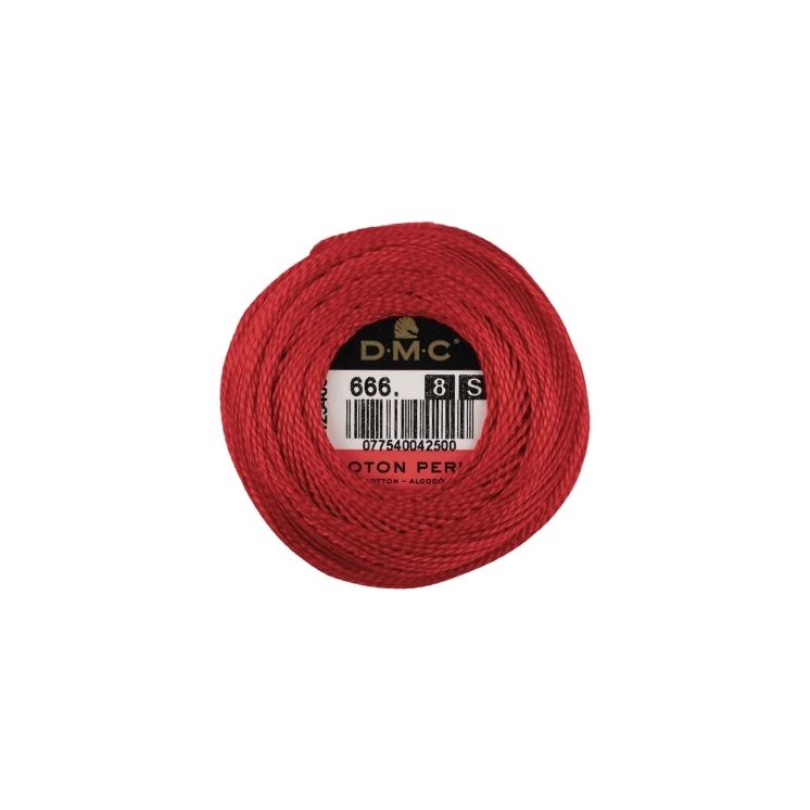 DMC Coton Perlé 8 Embroidery Thread (666)