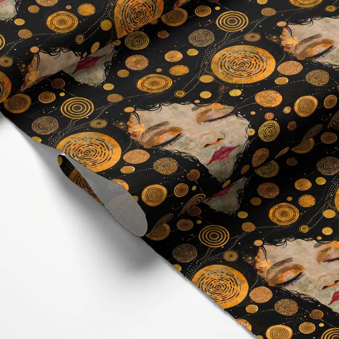 Handmayk Multi-Purpose Polyester Fabric (Pre-Cut) - Art Collection (Mysterious)