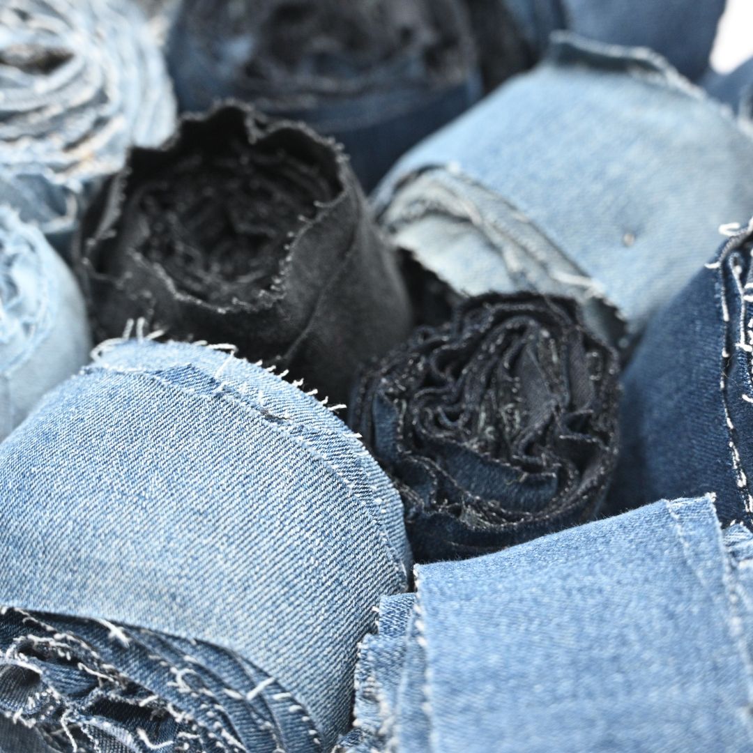 Recycled Hand-Cut Jeans Yarn