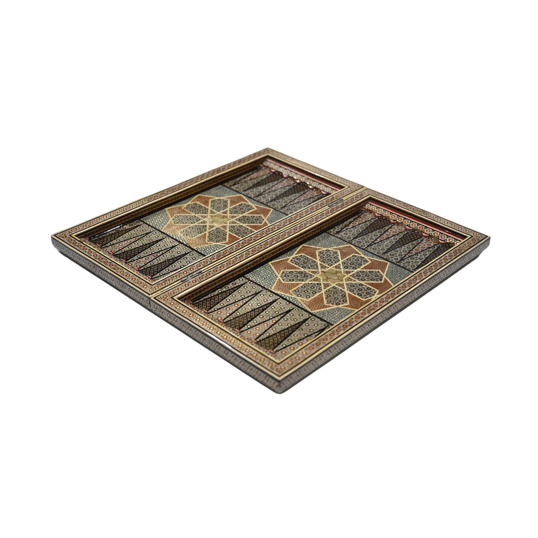 Backgammon/jeu d'échecs persan - Farah - Galerie Shirazi Backgammon/jeu d'échecs persan - Farah - Galerie Shirazi