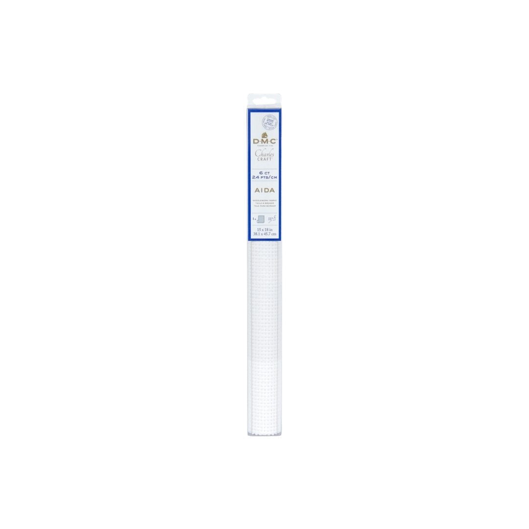DMC Aida 6ct Fabric (Pre-Cut) (Blanc)