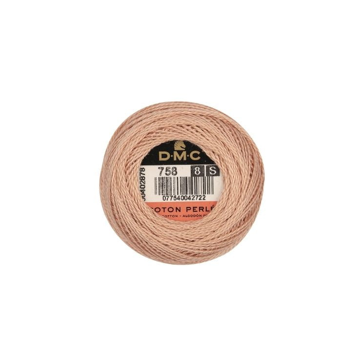 DMC Coton Perlé 8 Embroidery Thread (758)