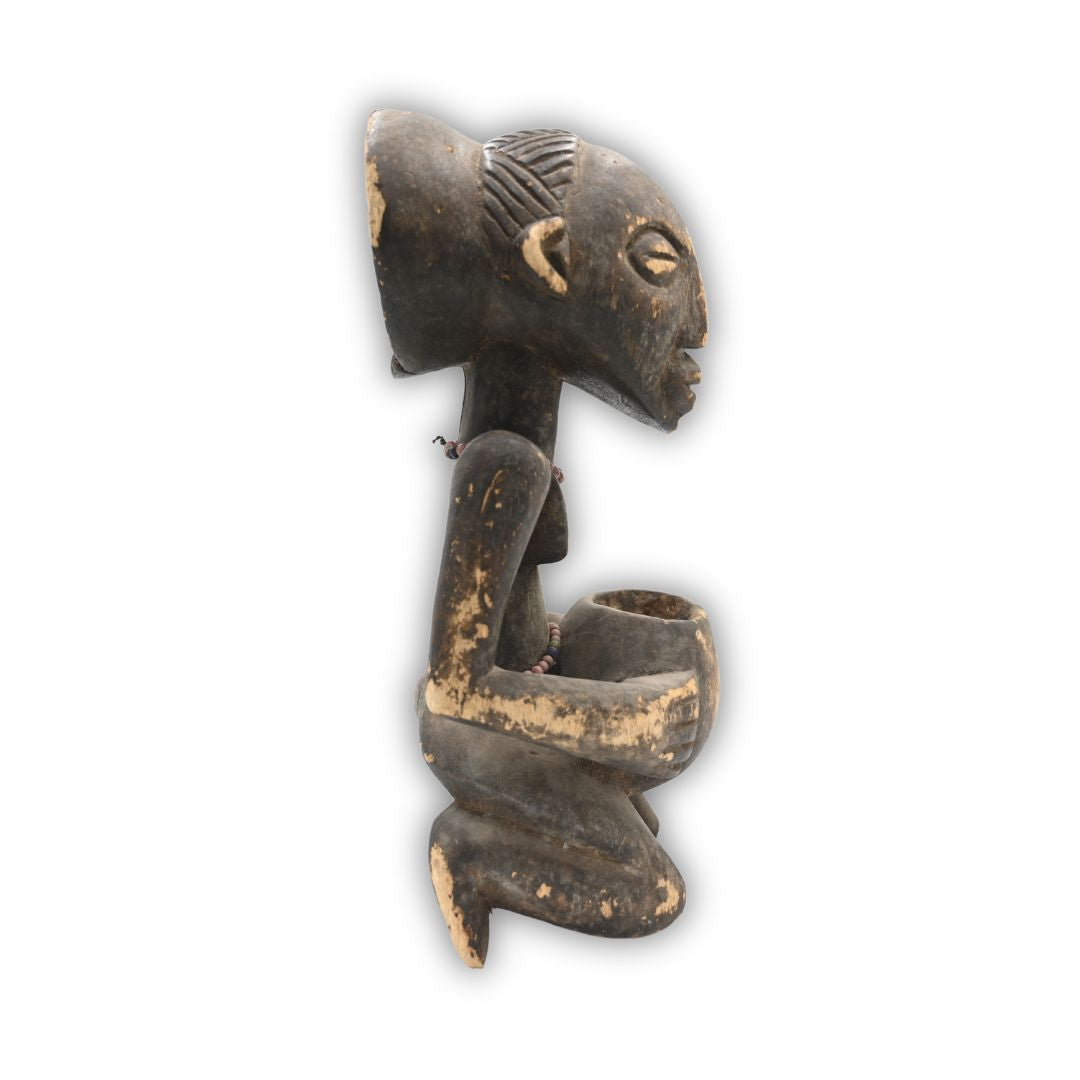 African Tribal Wooden Offering Figure