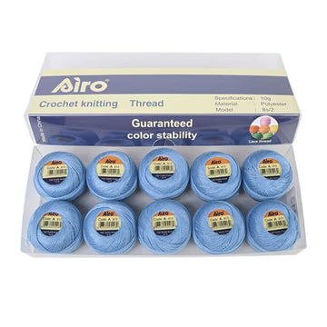 Airo Polyester Embroidery Thread Colour Pack (Pack of 10) (813)