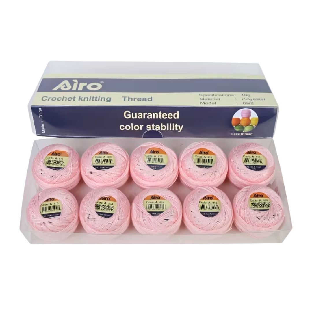 Airo Polyester Embroidery Thread Colour Pack (Pack of 10) (818)