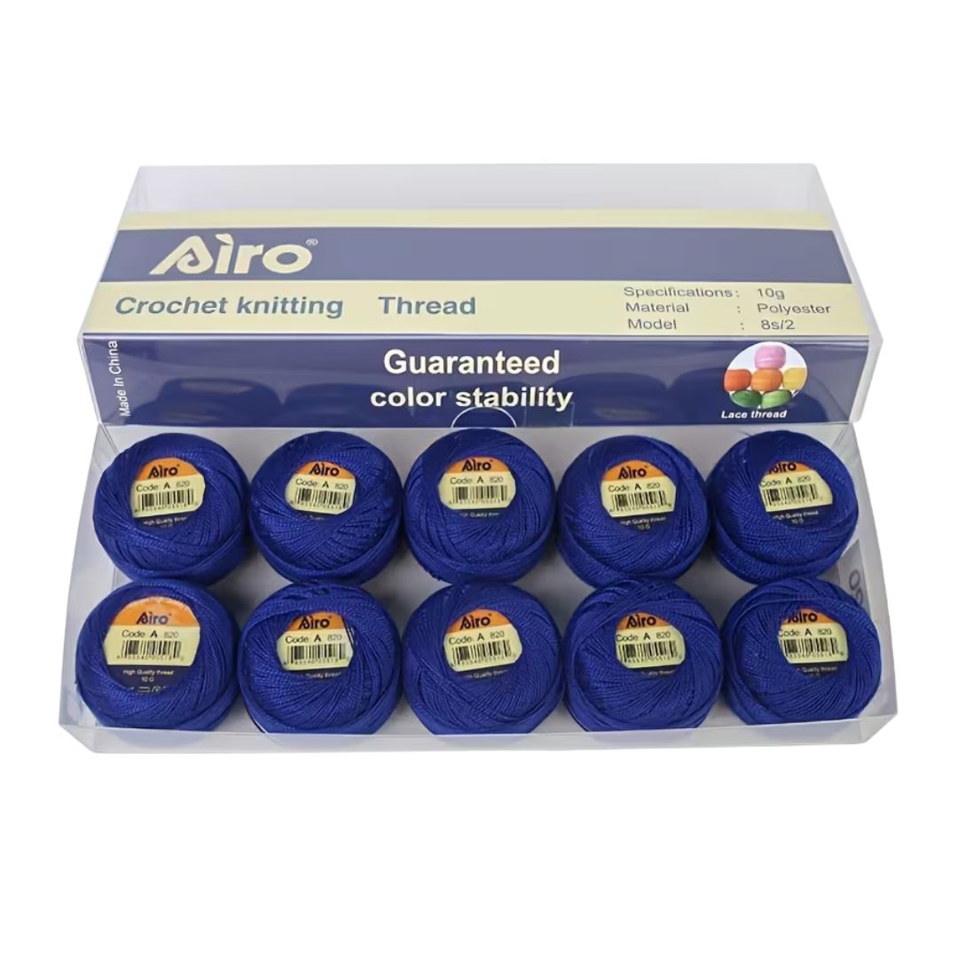 Airo Polyester Embroidery Thread Colour Pack (Pack of 10) (820)