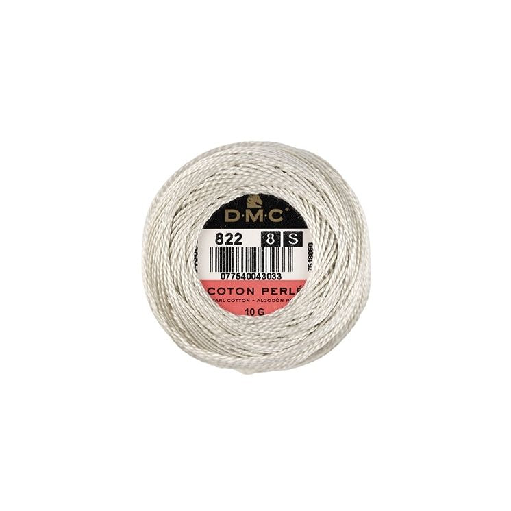 DMC Coton Perlé 8 Embroidery Thread (822)