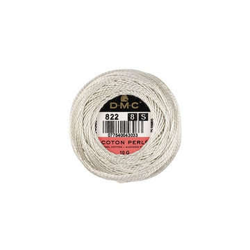 DMC Coton Perlé 8 Embroidery Thread (822)