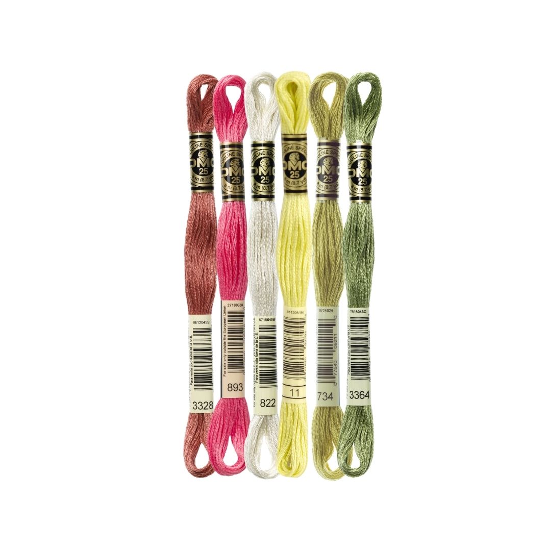 DMC Stranded Cotton Mouliné Spécial Embroidery Thread Colour Pack (A Sweet Treat)