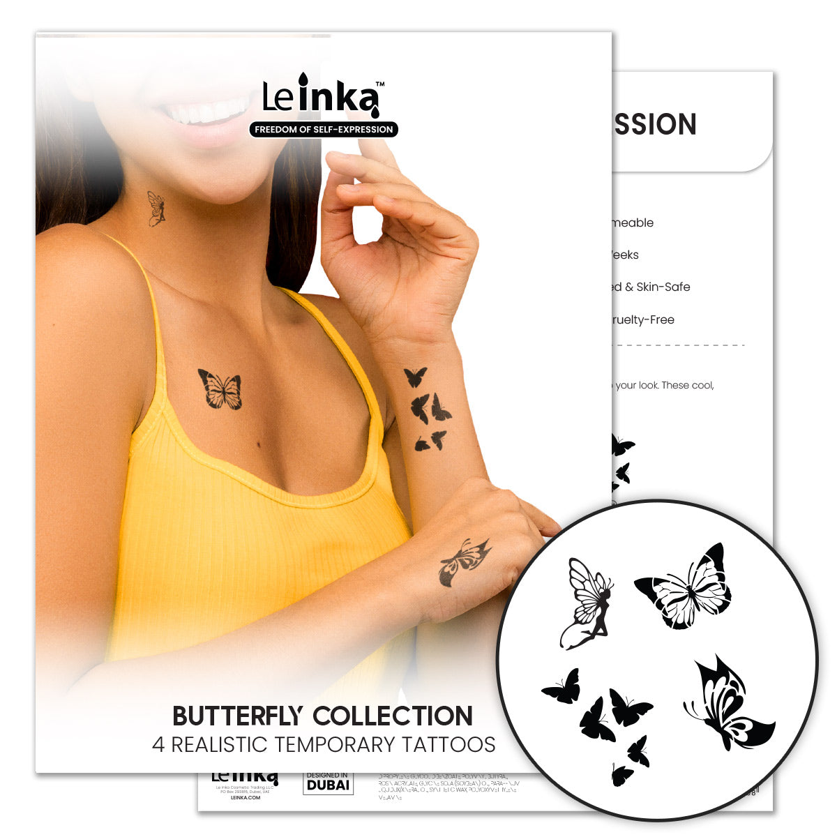 Le Inka Tattoos - Butterfly Collection