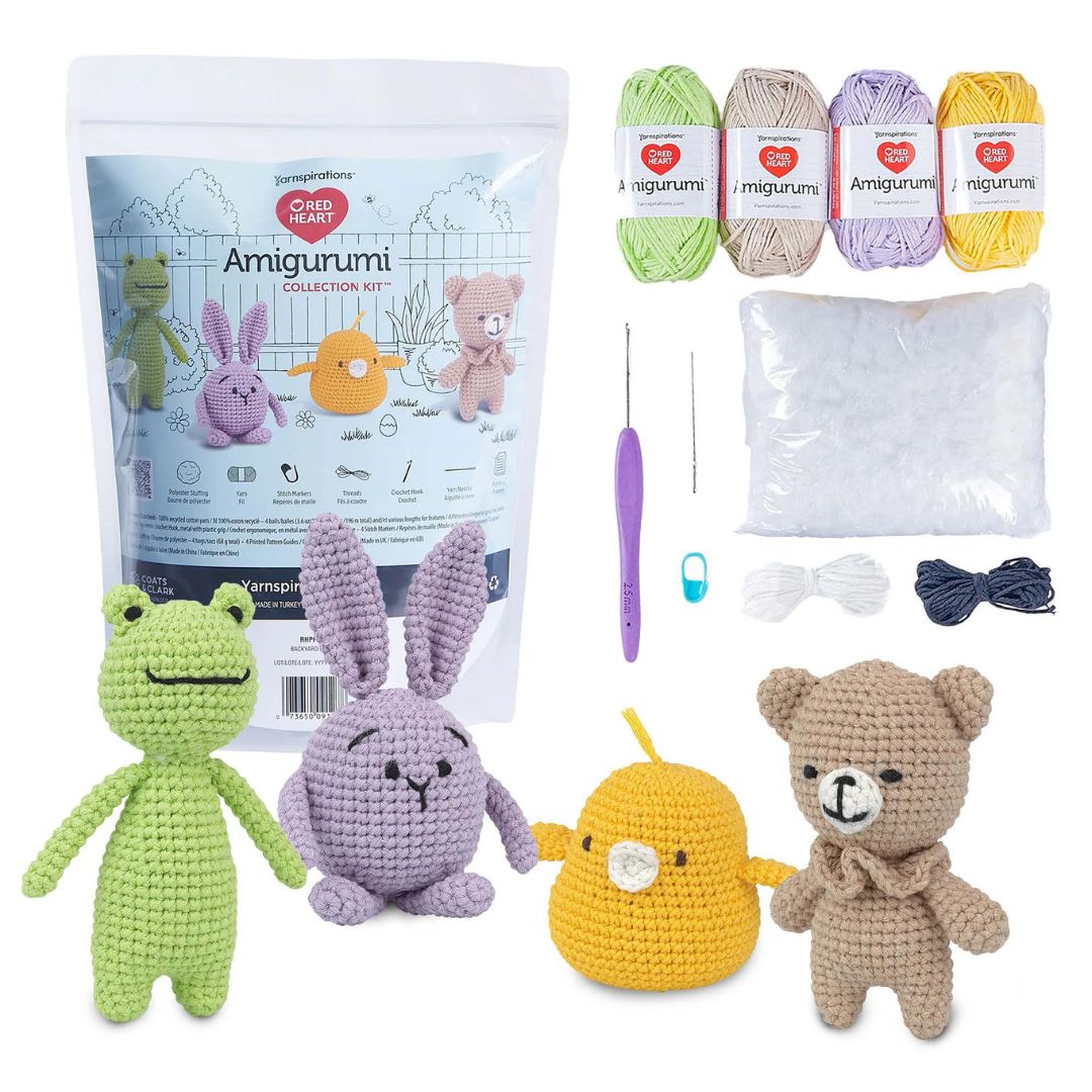 Red Heart Amigurumi Kit - Animals (Backyard)