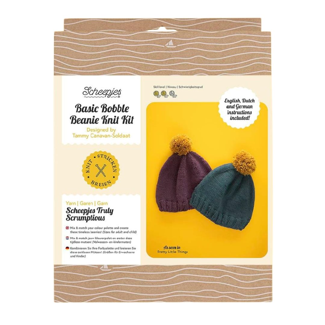 Scheepjes Knitting Kit - Pretty Little Things (Basic Bobble Beanie)