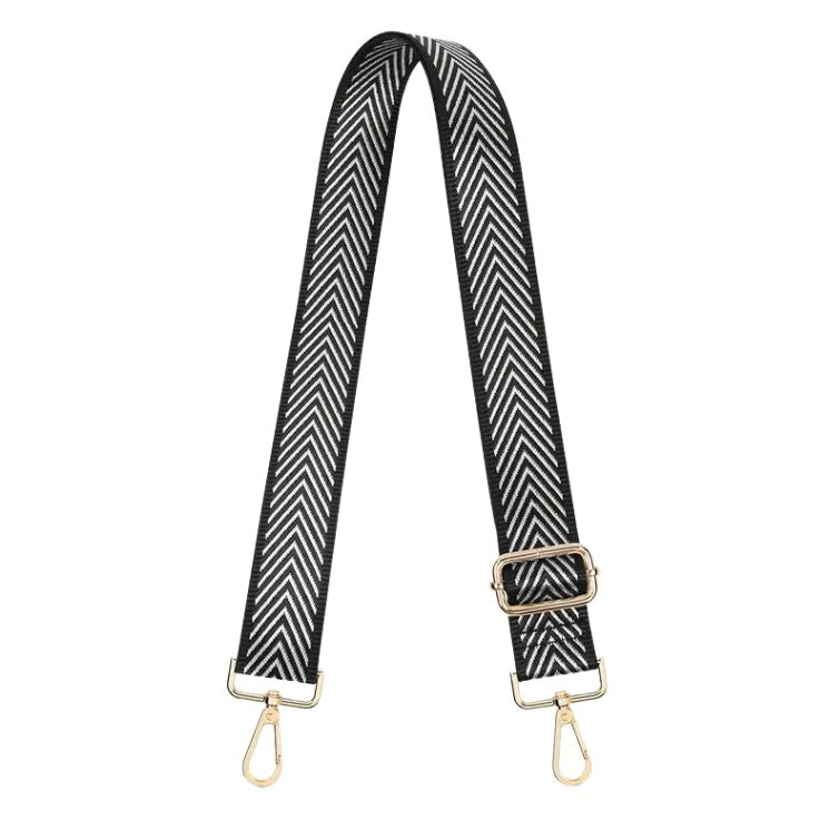 Handmayk Woven Fabric Bag Strap (Black Tri)