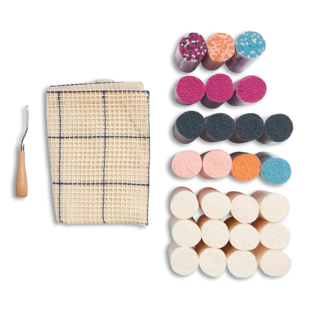 Bernat Latch It Latch Hook Kit - Fleece Pillow Cover (Blooming)