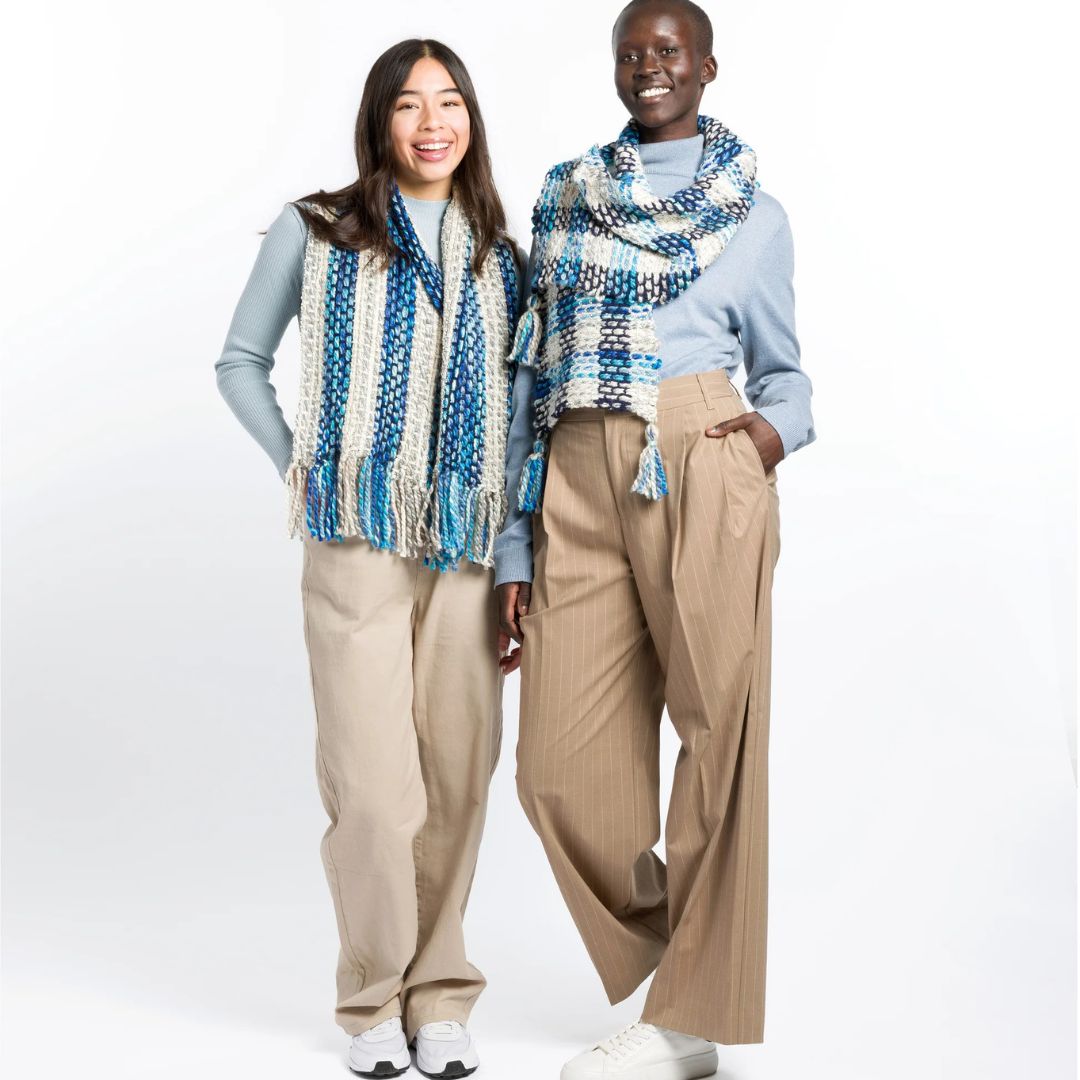 Bernat Quickweave Weaving Kit - Scarf Collection (Blue Tartan)