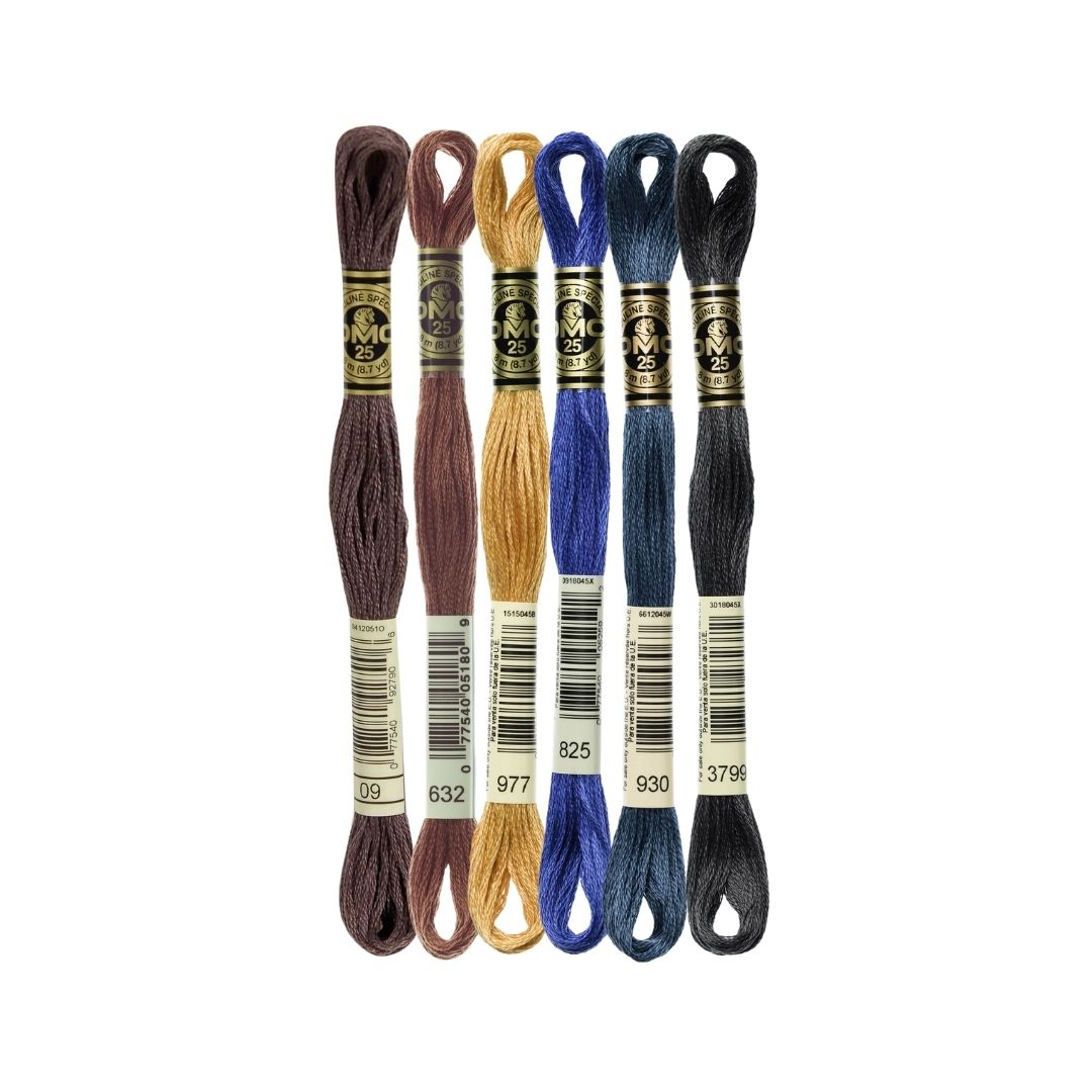 DMC Stranded Cotton Mouliné Spécial Embroidery Thread Colour Pack (Busy Night)
