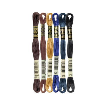 DMC Stranded Cotton Mouliné Spécial Embroidery Thread Colour Pack (Busy Night)