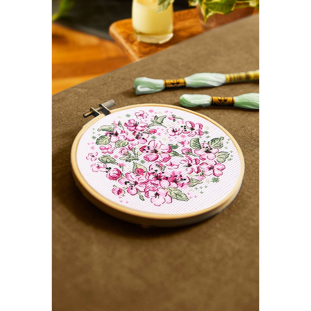 DMC Cross Stitch Kit - The Designer Collection (Cherry Blossom by Anna Matvieieva)