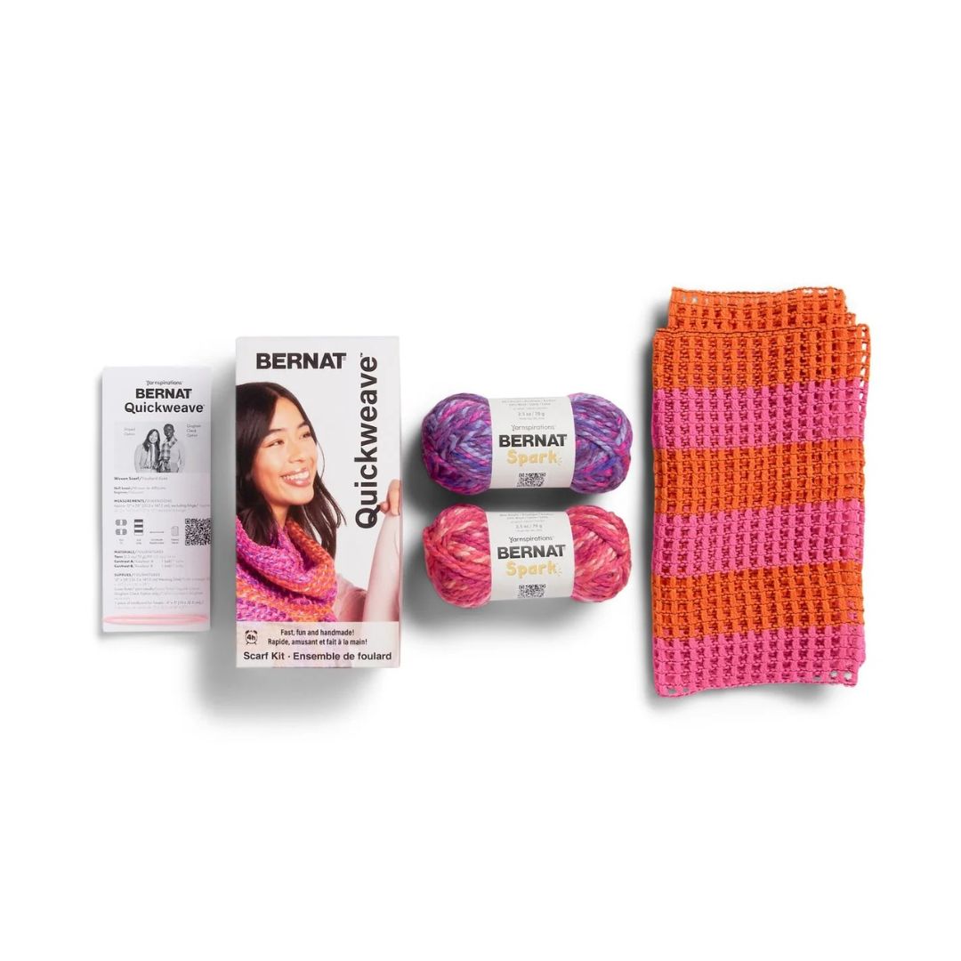 Bernat Quickweave Weaving Kit - Scarf Collection (Citrus Twist)