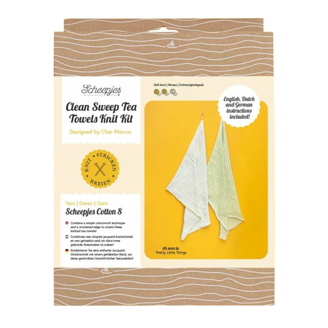 Scheepjes Knitting Kit - Pretty Little Things (Clean Sweep Tea Towels)