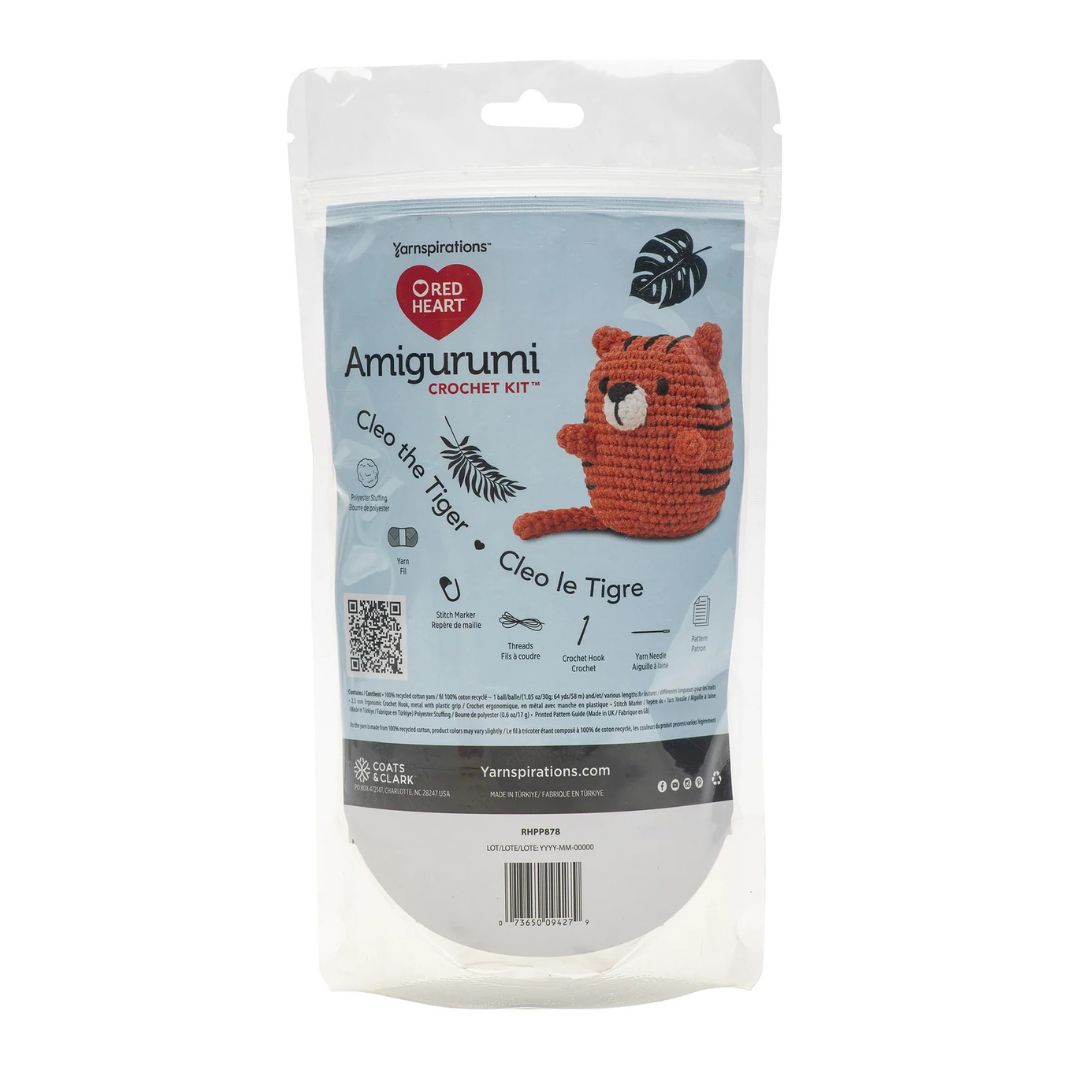 Red Heart Amigurumi Kit - Animals (Cleo the Tiger)