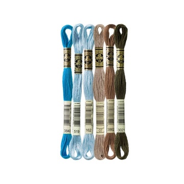 DMC Stranded Cotton Mouliné Spécial Embroidery Thread Colour Pack (Coconut Care)